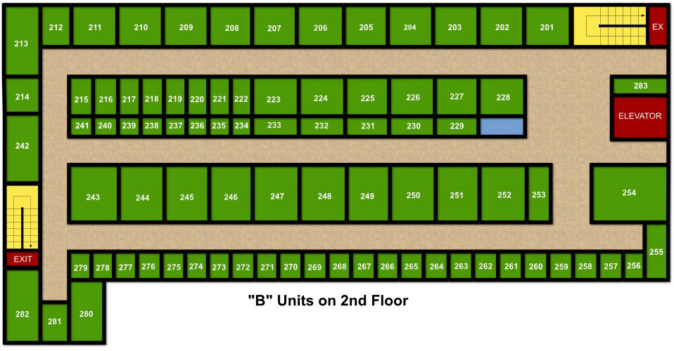 Facility Map Colley Self Storage