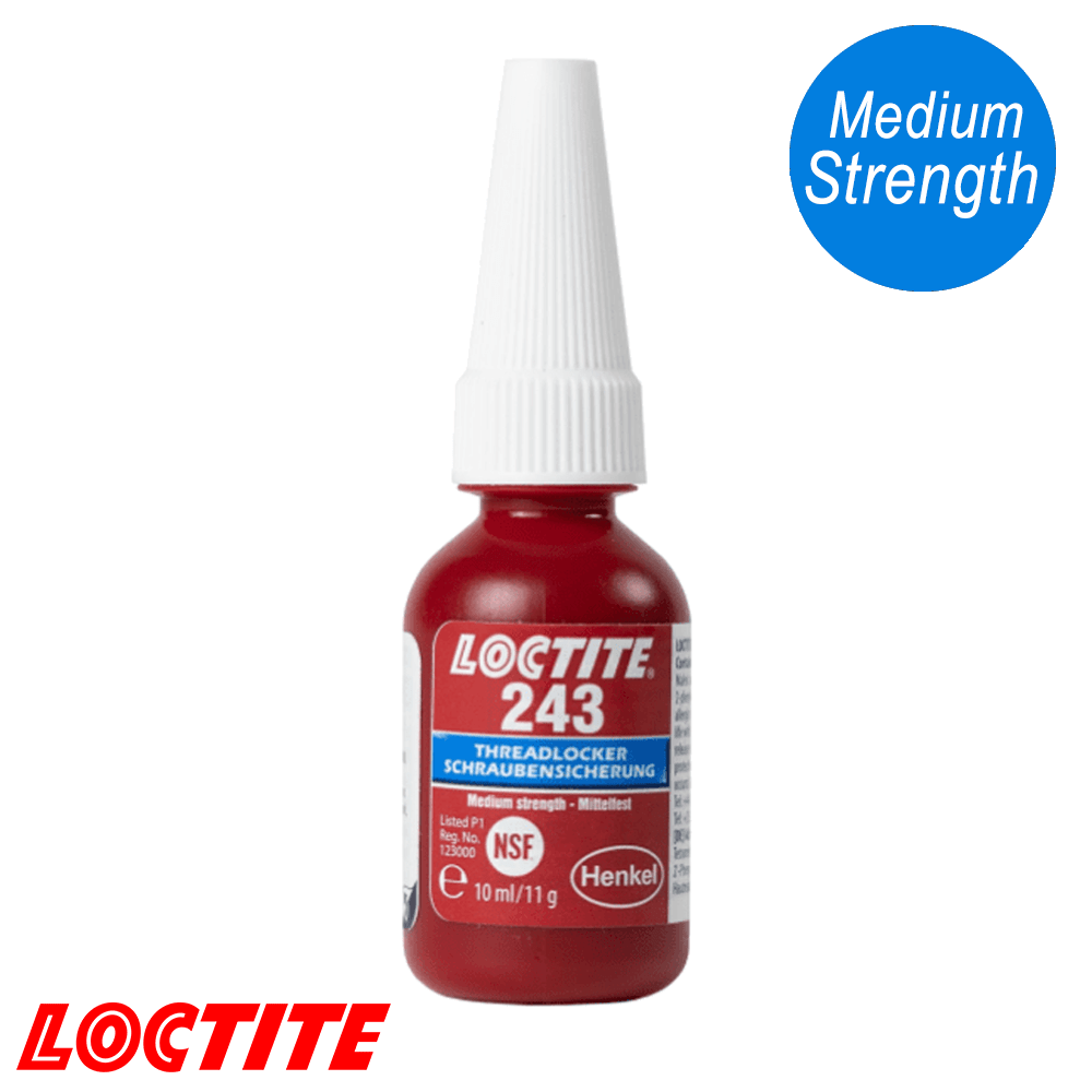 LOCTITE 243 NUT LOCK 10ML BLUE MEDIUM STRENGTH THREADLOCKER Collier