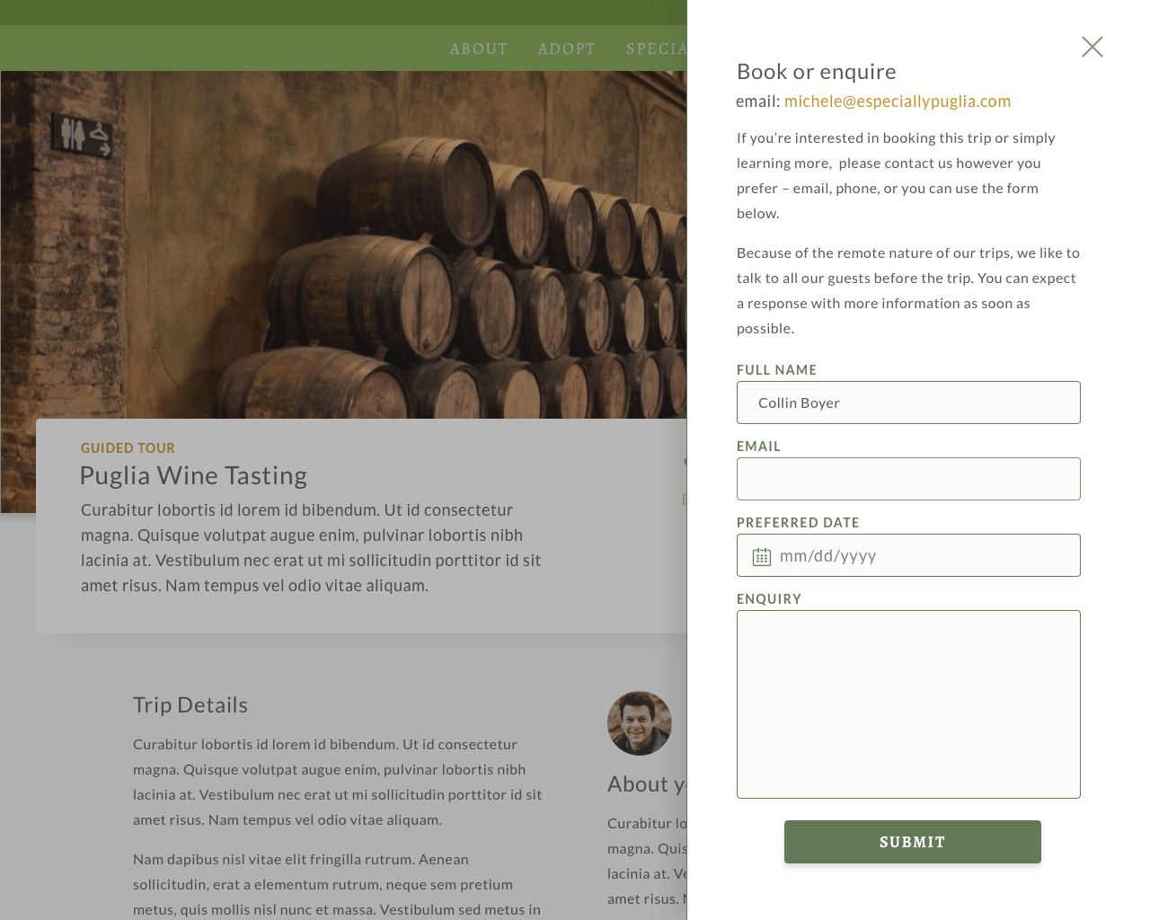 Especially Puglia Collin Boyer