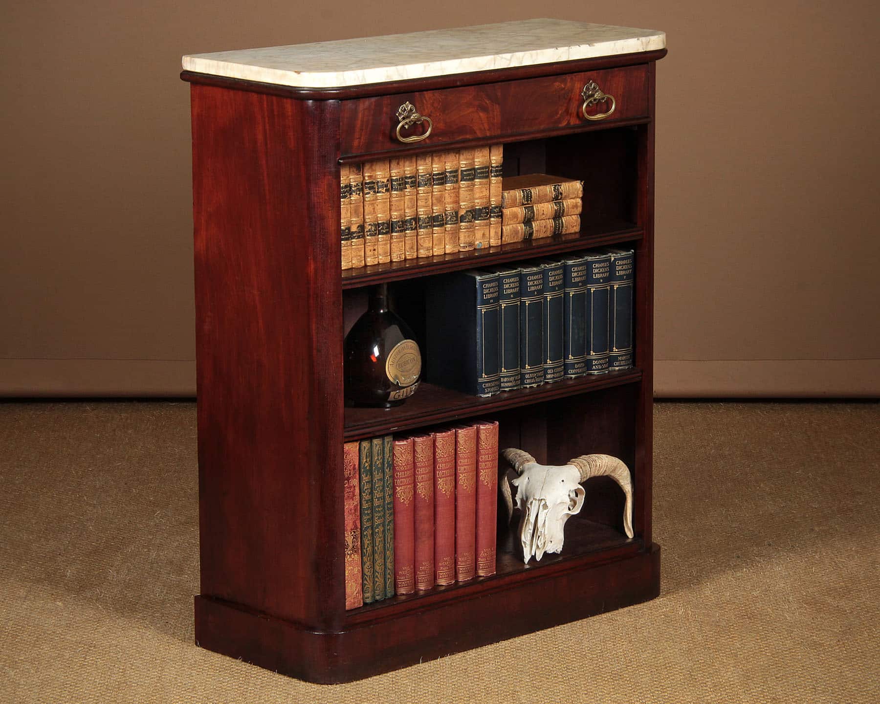 Small Marble Top Open Bookcase c.1830 Collinge Antiques