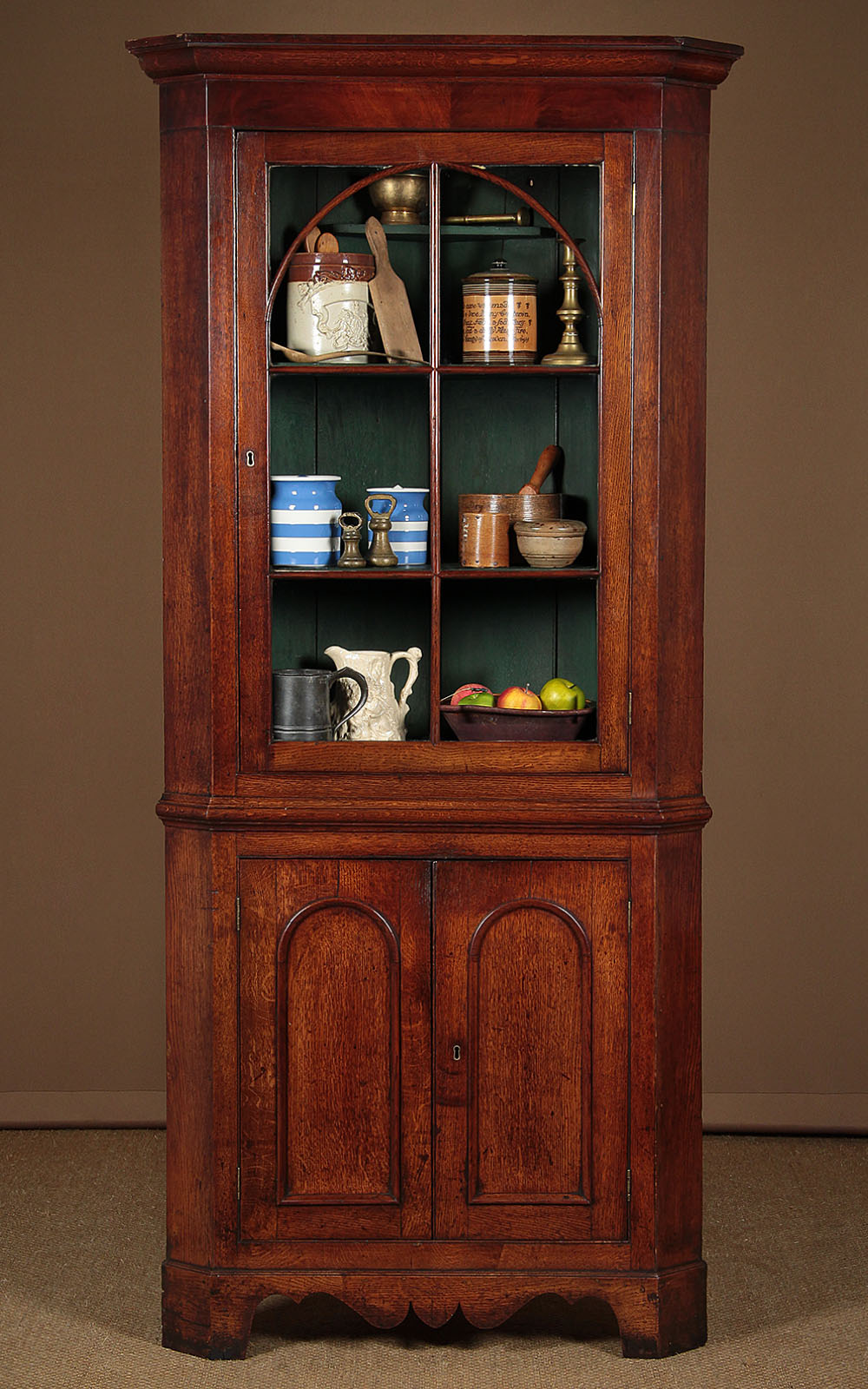 Welsh Oak Corner Cupboard c.1820 Collinge Antiques