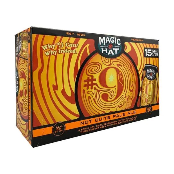 Magic Hat 9 “not quite pale ale” 15pack Cans Colonial Spirits