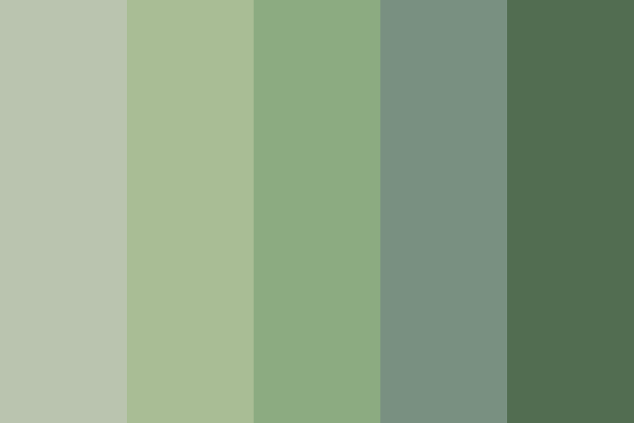Aesthetic Greens Color Palette