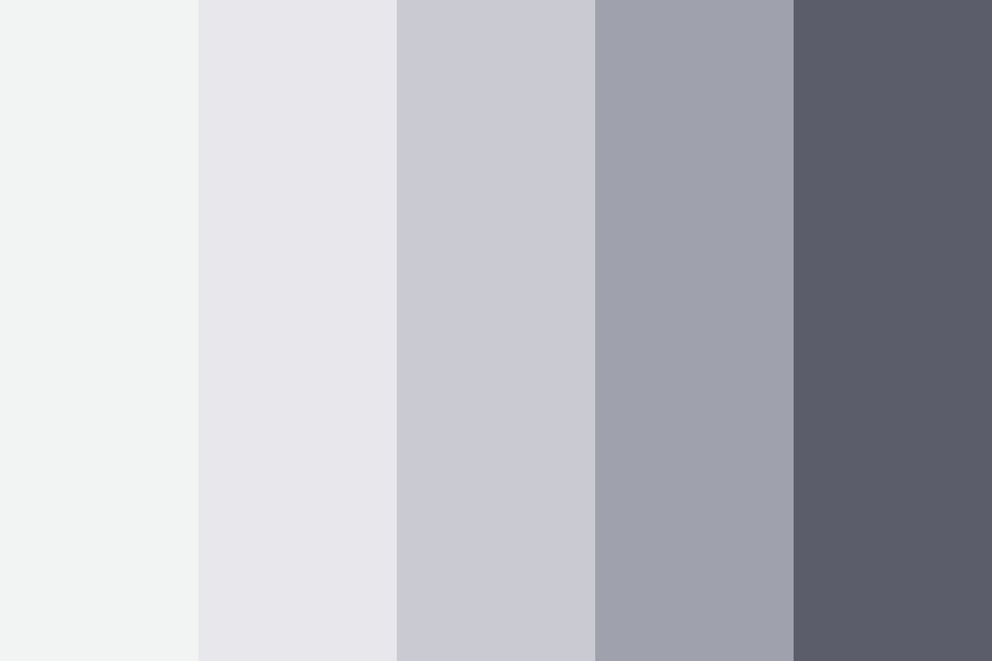 Aesthetic Cool Greys Color Palette