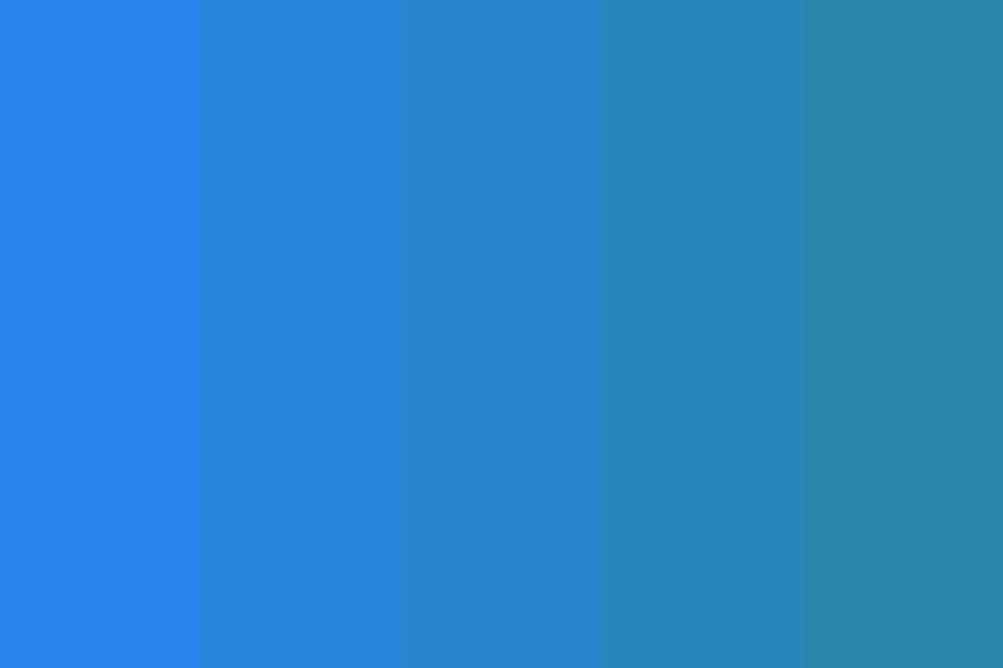 Blue Green Color Chart