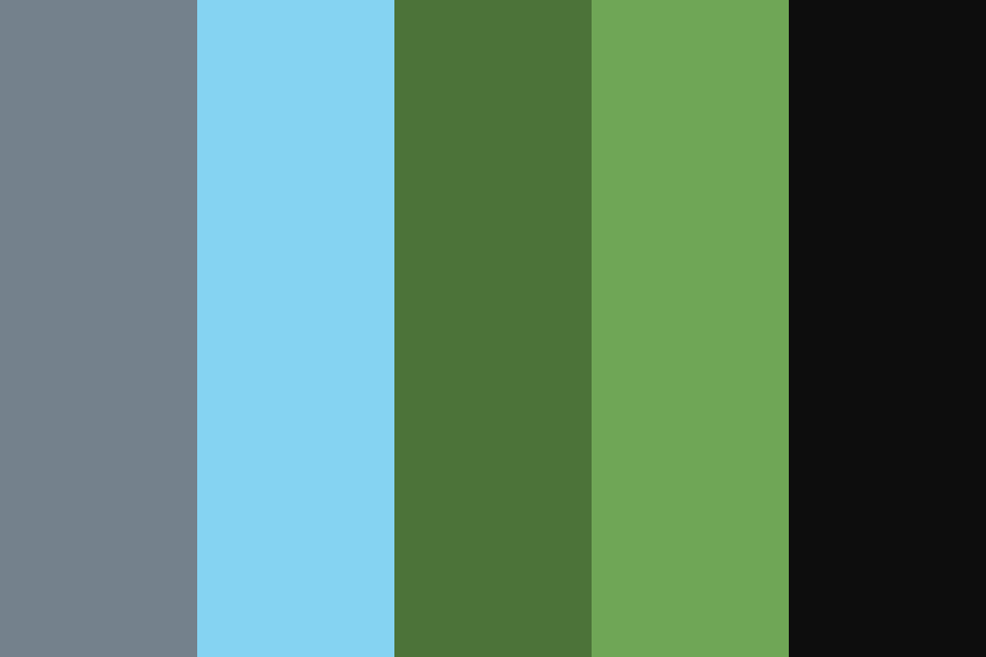 green car Color Palette