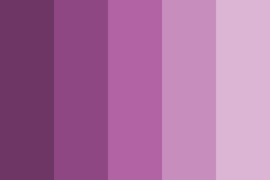 Color of the Year 2014 Radiant Orchid Color Palette