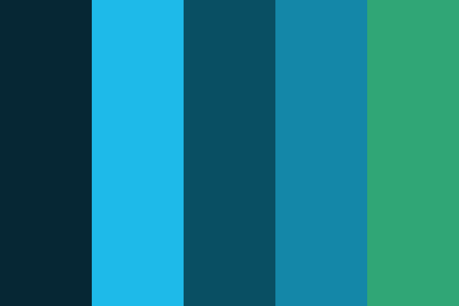 Scuba Diving in Catalina Color Palette