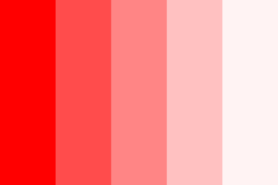Electric Red Color Palette