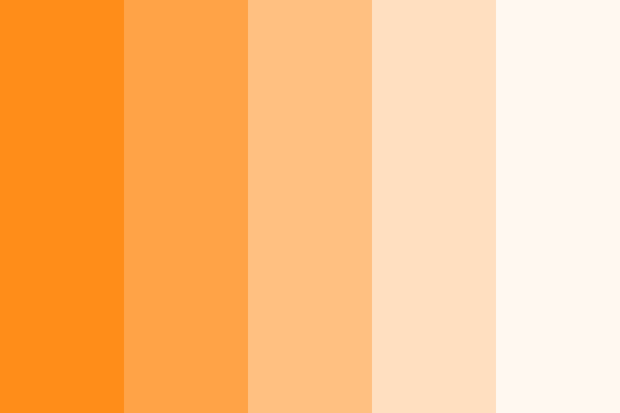 Outrageous Glow in the Dark Orange Color Palette