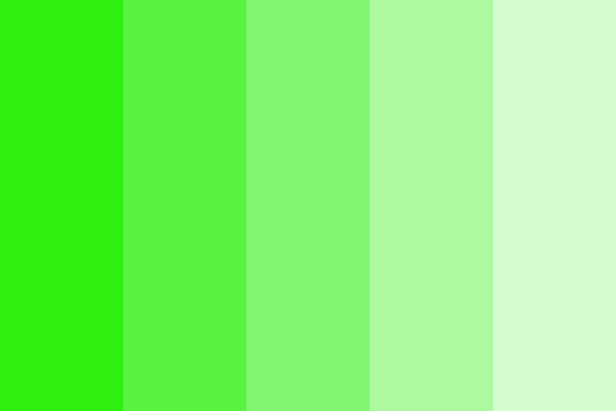 Vivid Green Color Palette