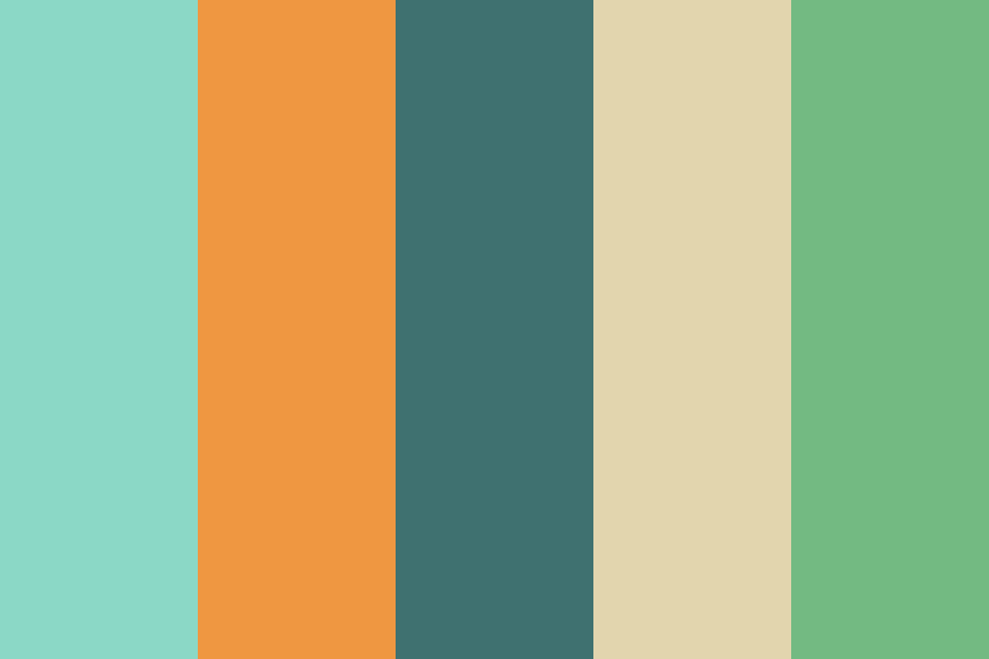 The colors of frogs Color Palette