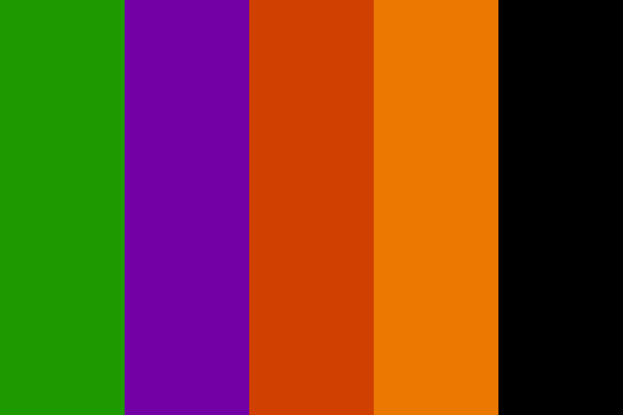 dark traditional Halloween Color Palette