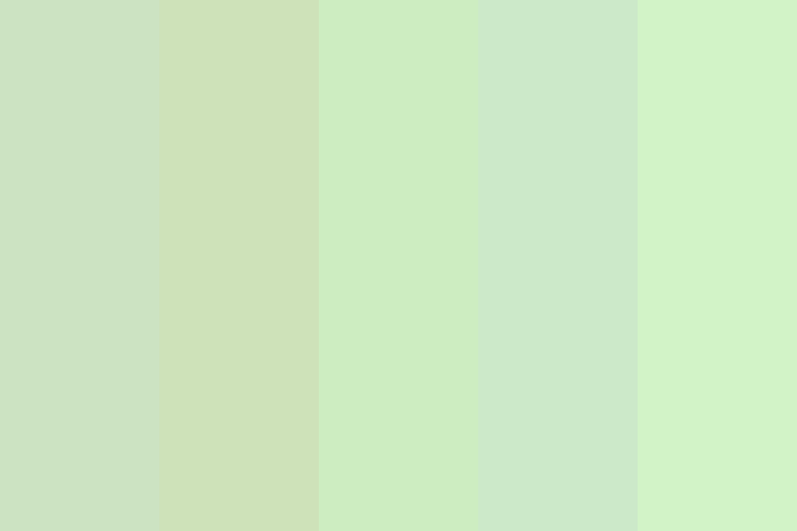 Pastel Green Froggy Palette Color Palette