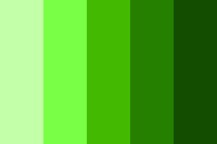 greens gradient Color Palette