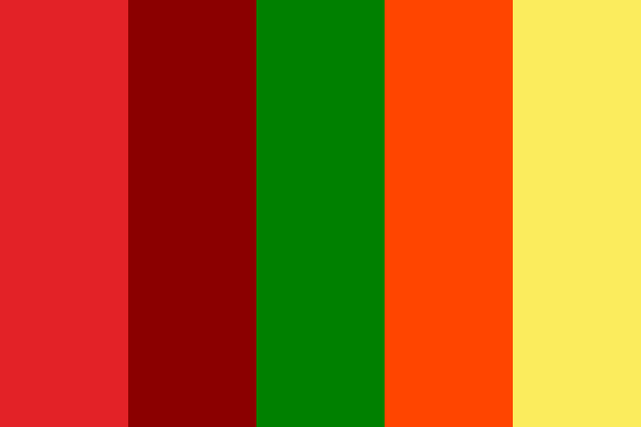 Hot Chili pepper Color Palette