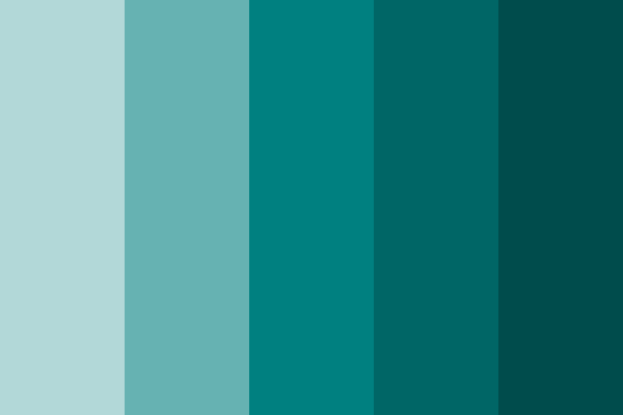 Ocean Teal Color Palette