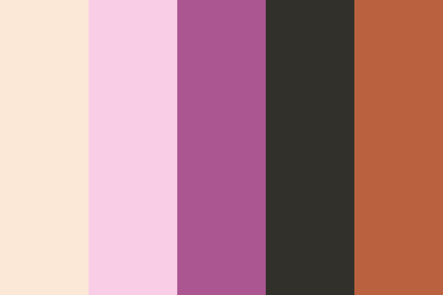 Nezuko Kamado Face Hair Colors Color Palette