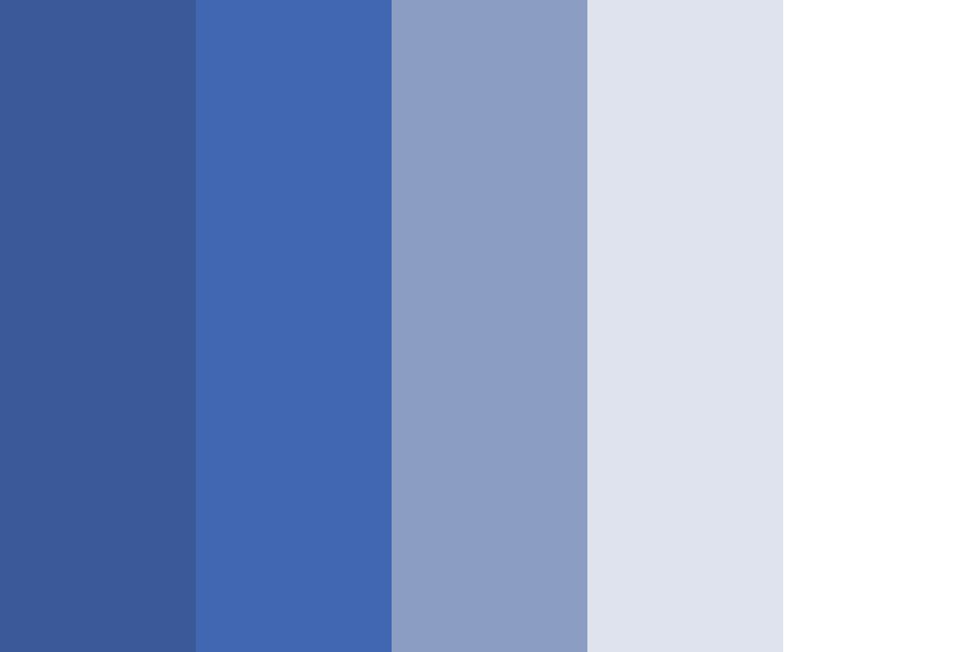 FB Blue Color Palette
