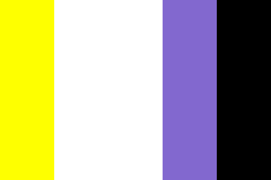 Nonbinary Pride Flag* Color Palette