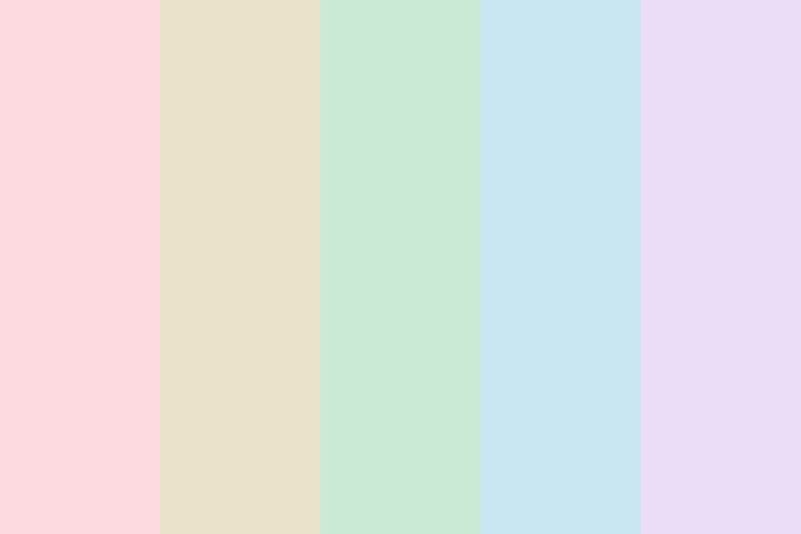 Soft rainbows Color Palette