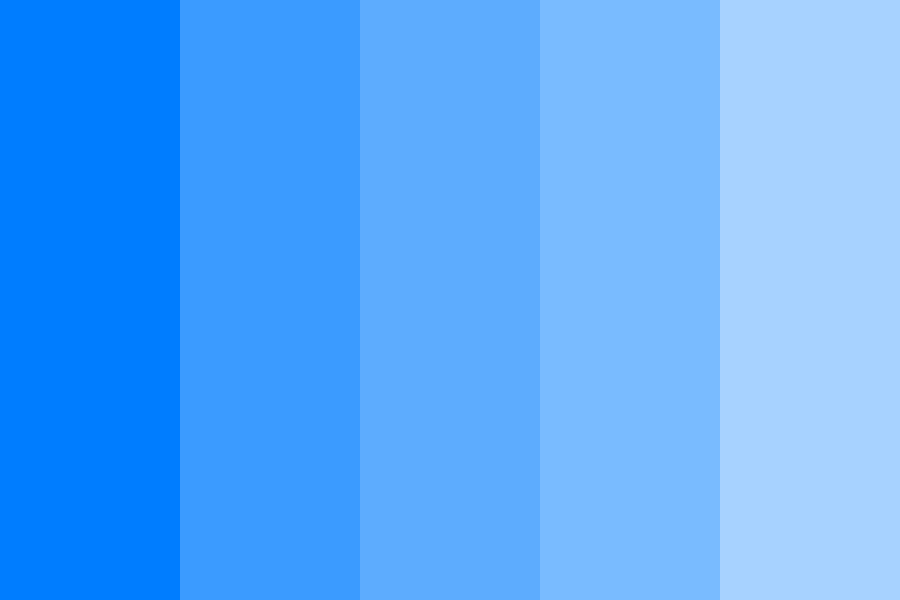 50 Shades of Blue 45 Color Palette