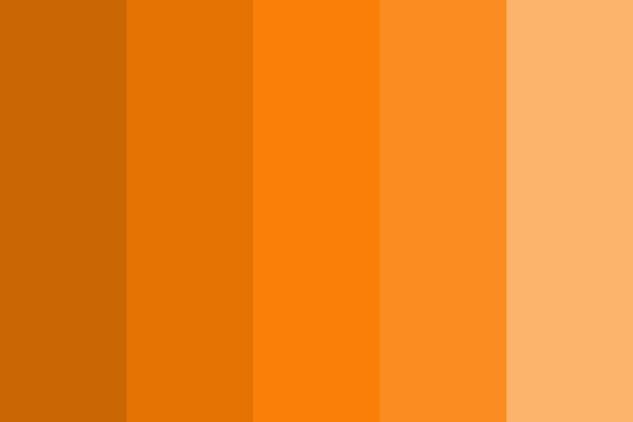 Tiger Lily Orange Color Palette