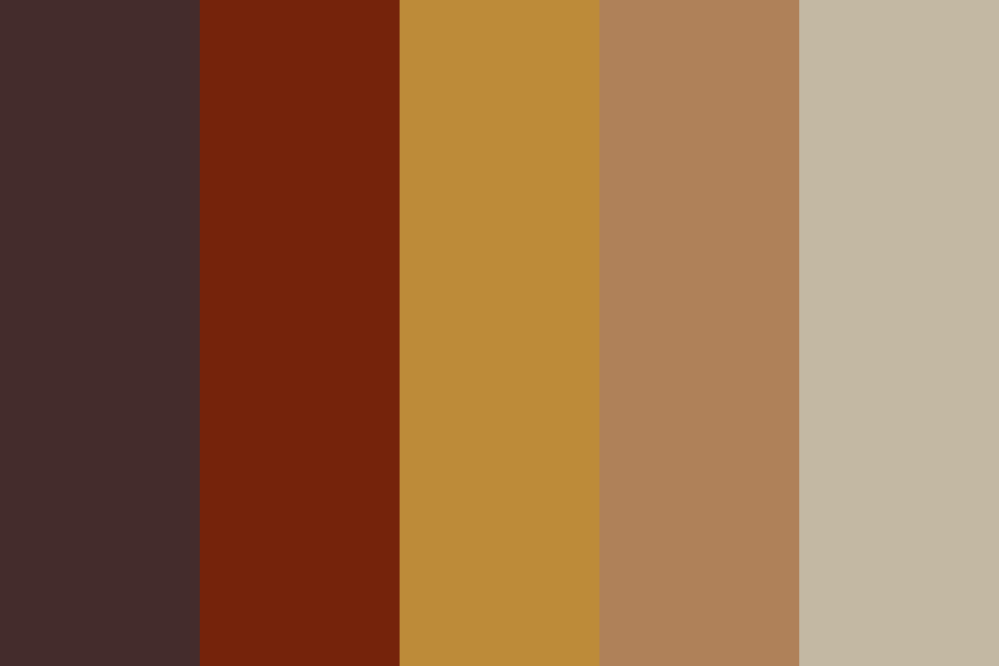 Beautiful Red Fox Color Palette
