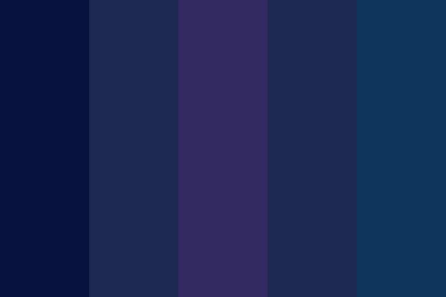 dark blues top 5 Color Palette