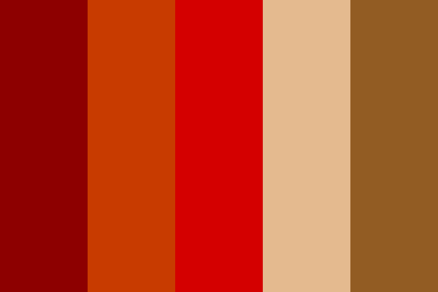 Red TV Color Palette