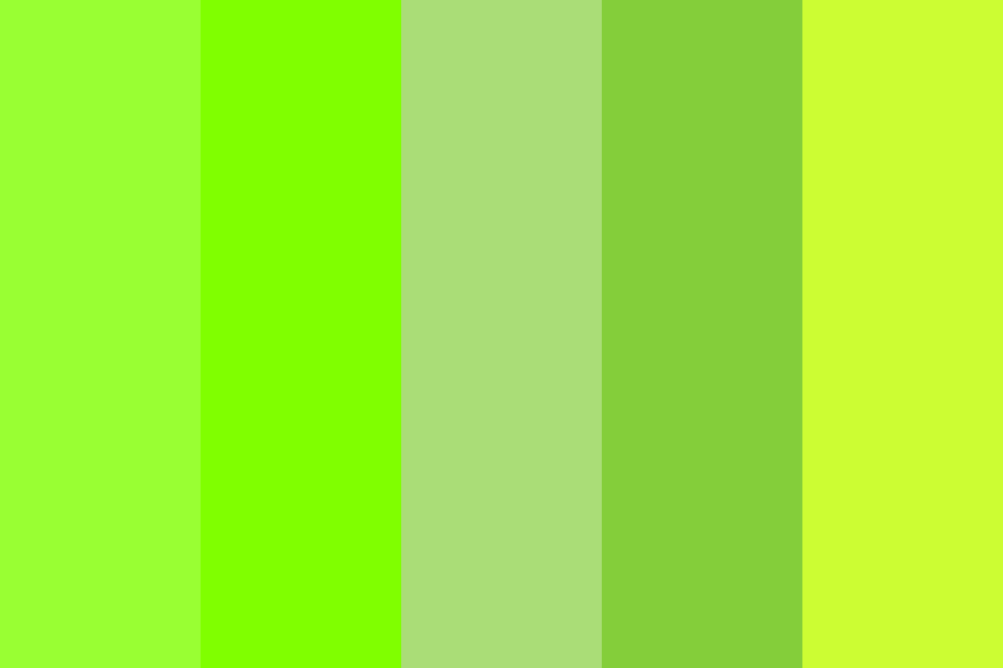 neon yellows and green Color Palette