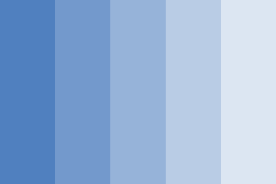 Cauliflower Blue Color Palette