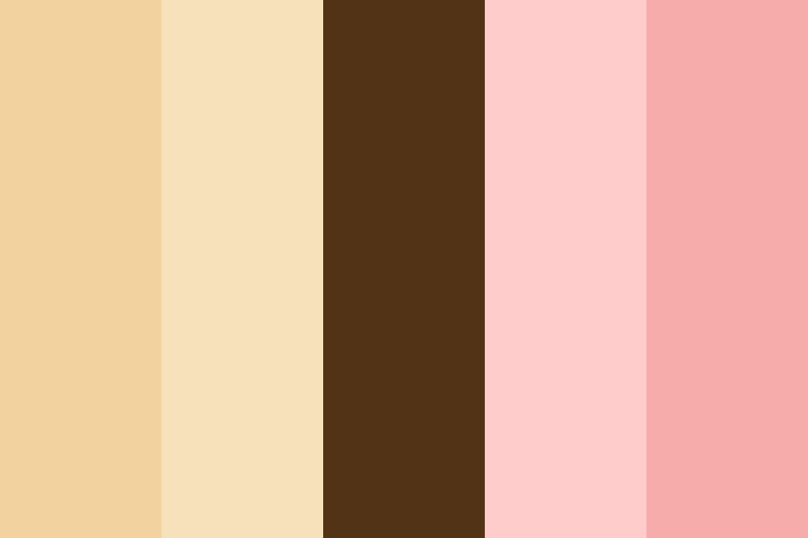 rose milk tea boba Color Palette