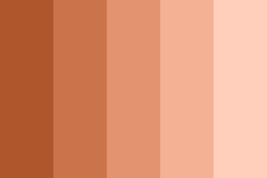 Copper Brown Pearl Color Palette