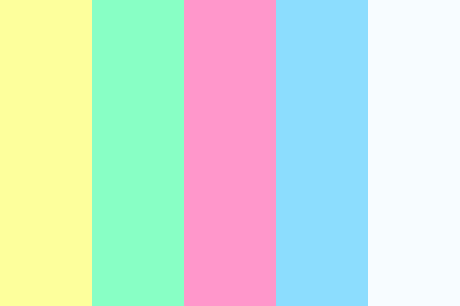 Sprinkled birthday cake Color Palette