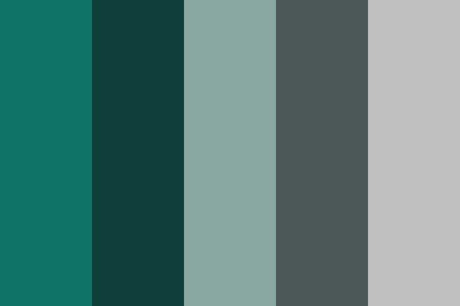 Greens and Grey Color Palette