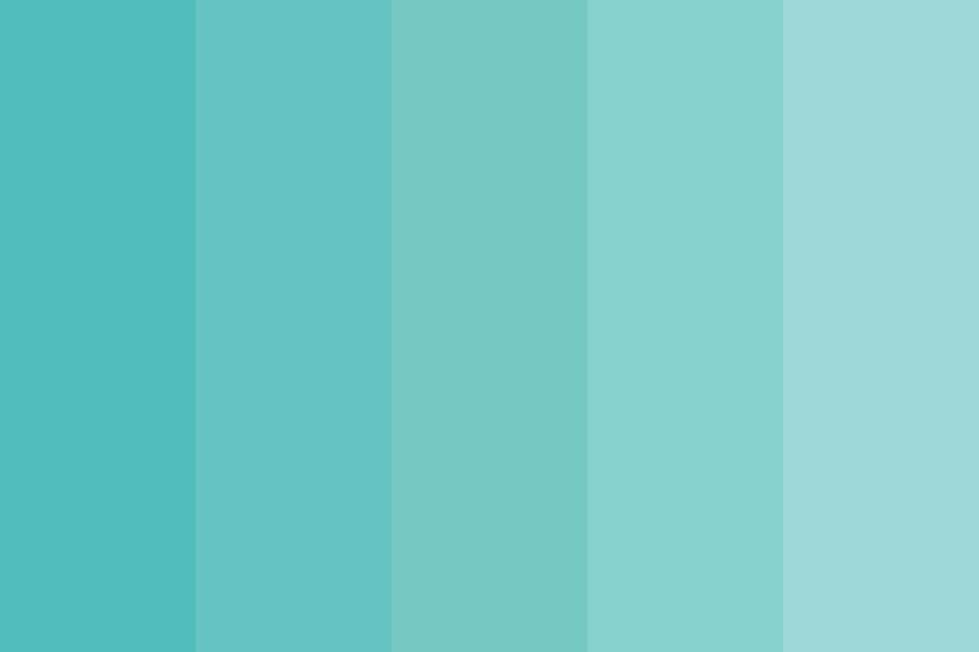 Aqua gradient Color Palette