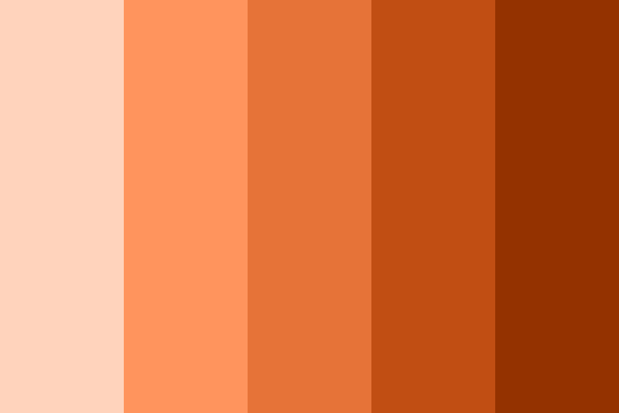Thai Milk Tea Color Palette