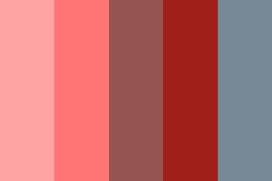 Pink Red and Blue Color Palette