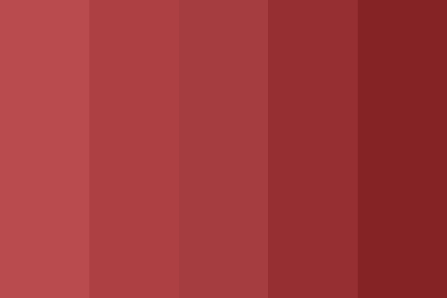 Dusty Red Samurai Armor Color Palette