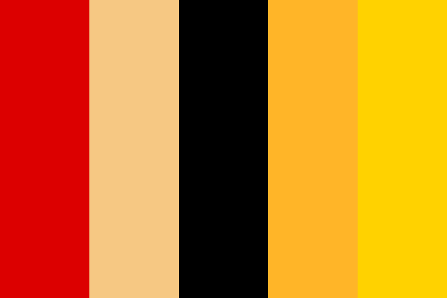 Shadow The Hedgehog Color Palette
