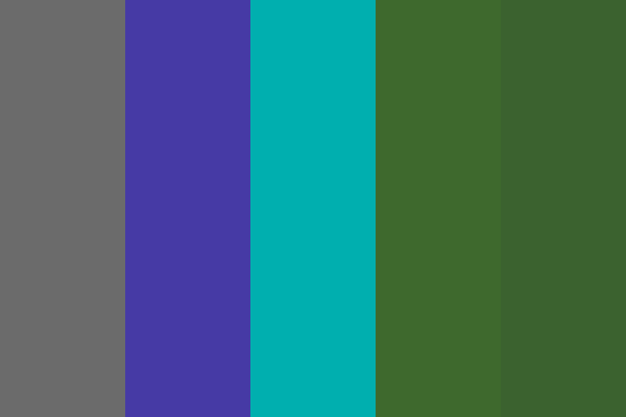 Zombie from Minecraft Color Palette