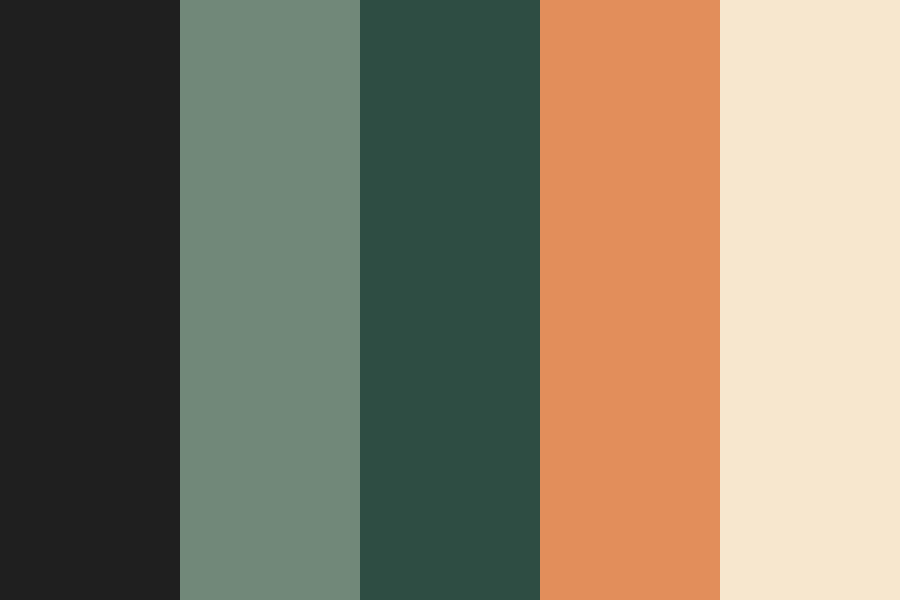 Bedroom Dark Eucalyptus Color Palette