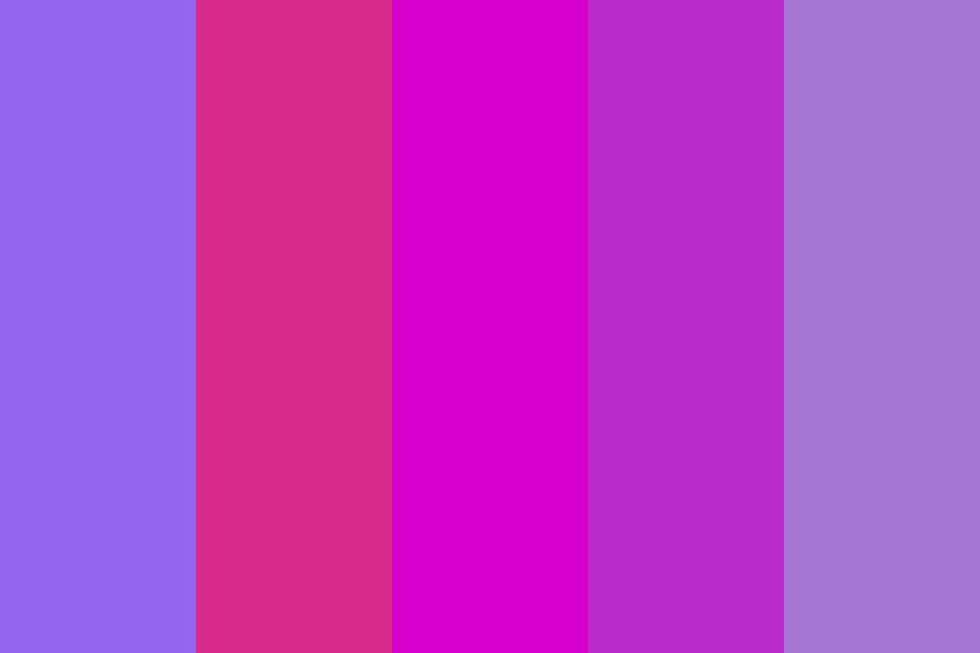 blue purple blue pink red blue Color Palette
