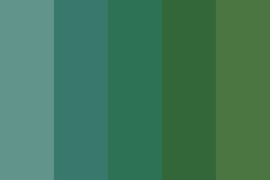 Evergreen Trees Color Palette