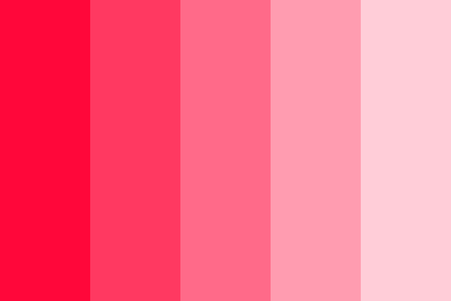 Neon Red Color Palette
