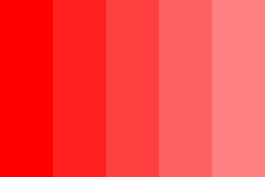 From red to pink Color Palette