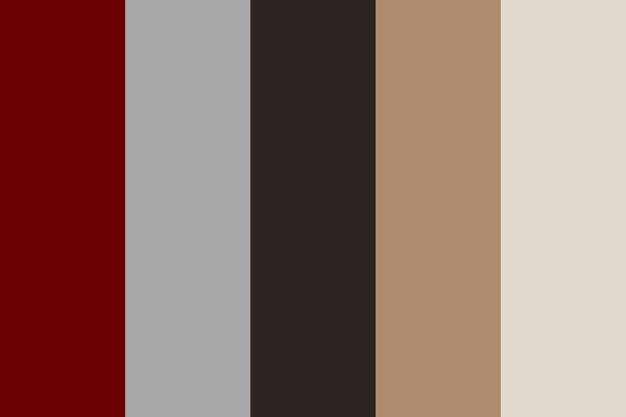 Crimson Grey Brown Color Palette
