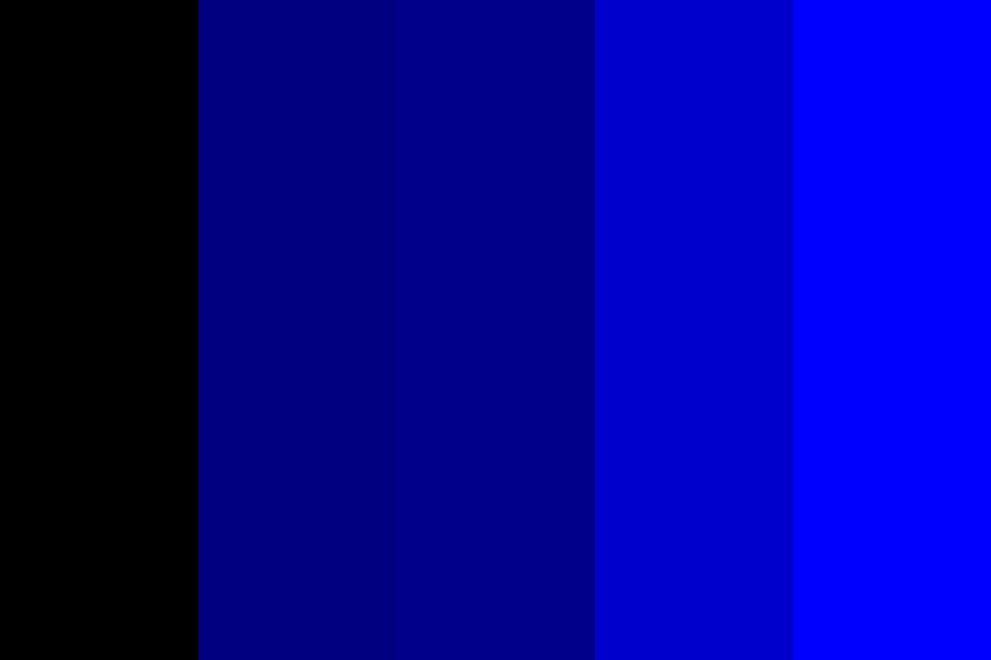 HEX 5 Black Blue Color Palette