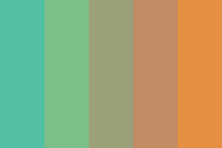 Copper Gradient Color Palette
